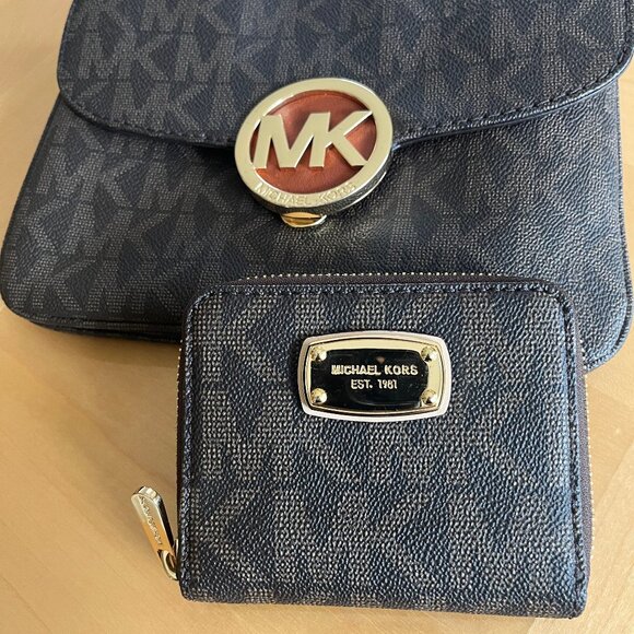 Michael Kors Fulton Flap GSST Crossbody bag & Cardholder Wallet - Brown - Picture 2 of 8